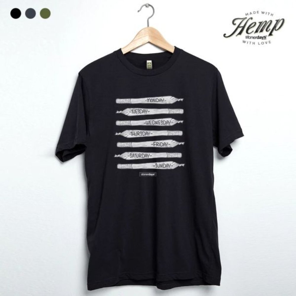 All Day Everyday Hemp Tee - Caviar Black